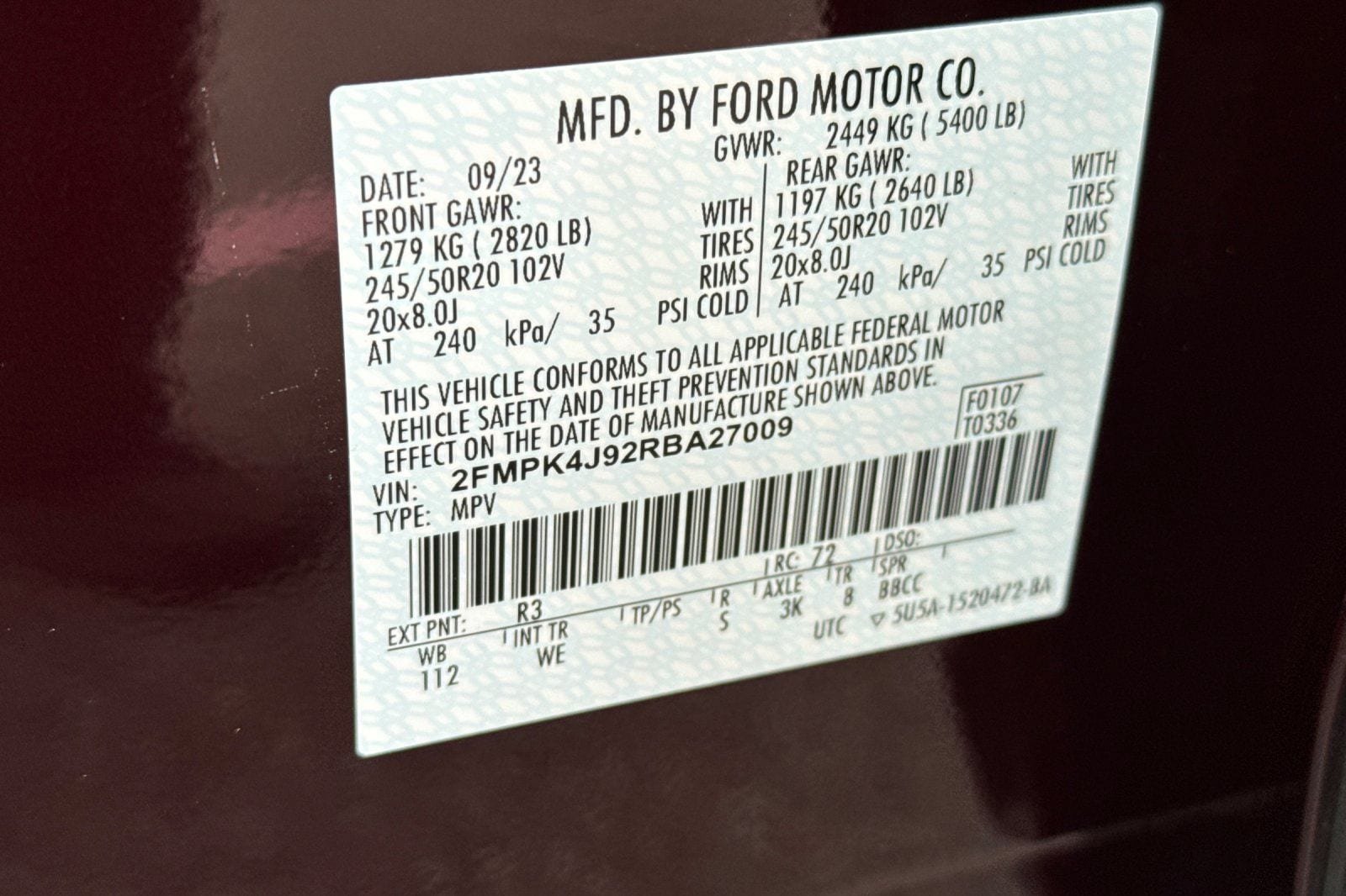 Certified 2024 Ford Edge ST-Line AWD/4WD image 34