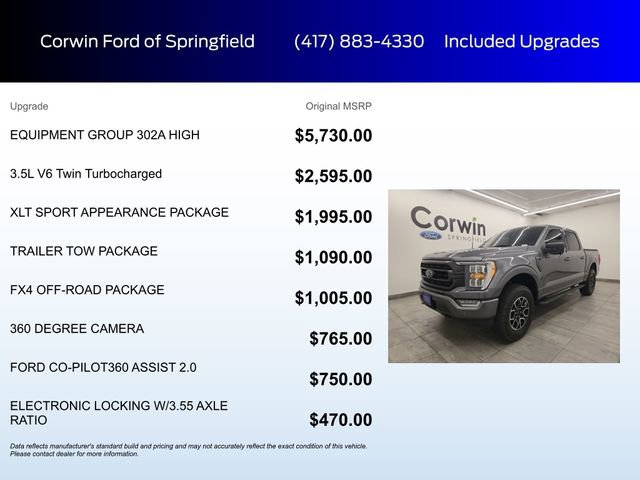 Certified 2021 Ford F150 XLT w/ Equipment Group 302A High AWD/4WD image 5