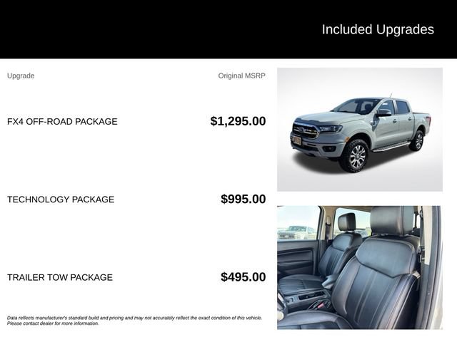 Certified 2021 Ford Ranger Lariat w/ FX4 Off-Road Package AWD/4WD image 5
