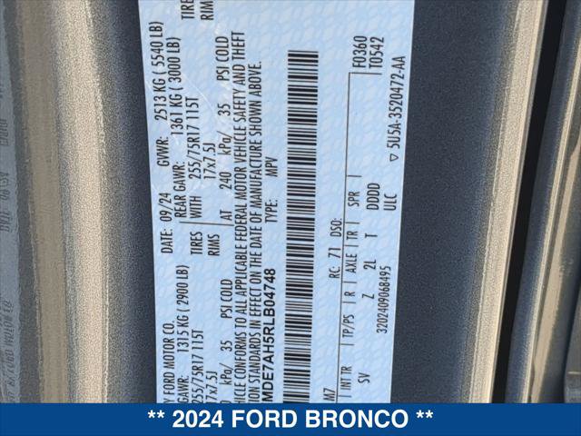 Certified 2024 Ford Bronco Big Bend AWD/4WD image 23