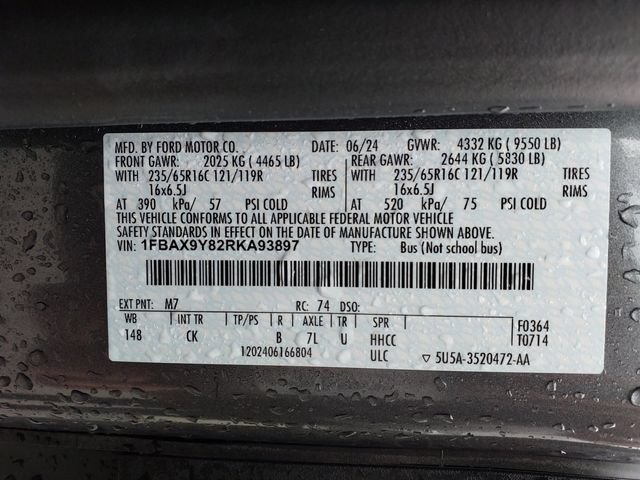 Certified 2024 Ford Transit 350 XLT AWD/4WD image 25
