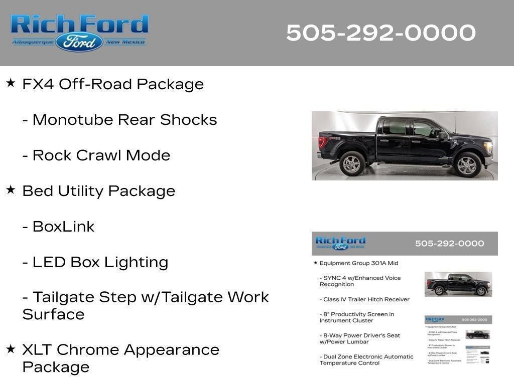 Certified 2023 Ford F150 XLT w/ Equipment Group 301A Mid AWD/4WD image 64