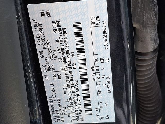 Certified 2022 Ford Escape SE w/ SE Sport Appearance Package image 28