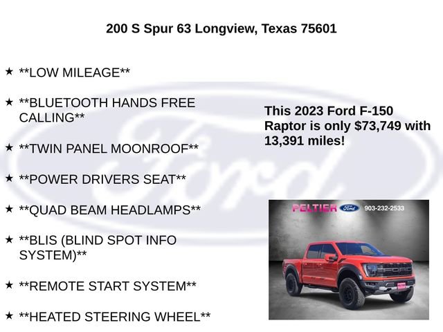 Certified 2023 Ford F150 Raptor image 11