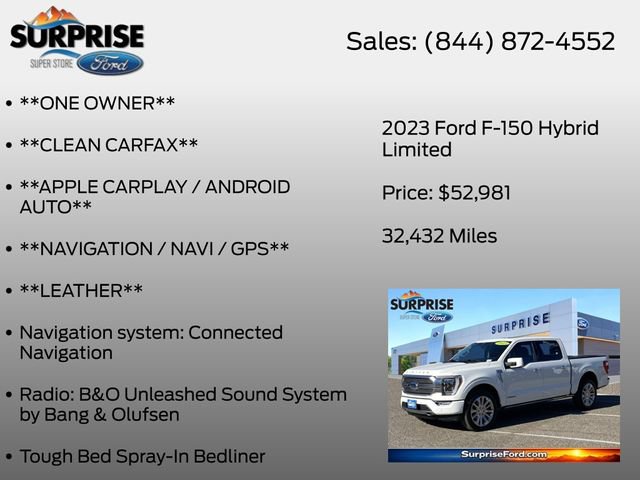 Certified 2023 Ford F150 Limited AWD/4WD image 7