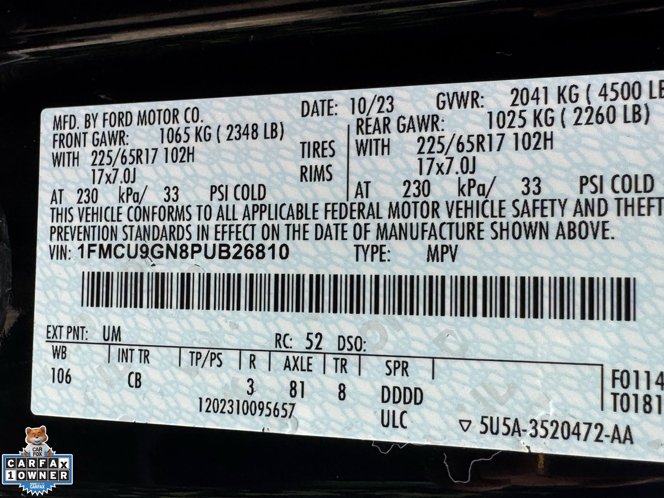Certified 2023 Ford Escape Active AWD/4WD image 31