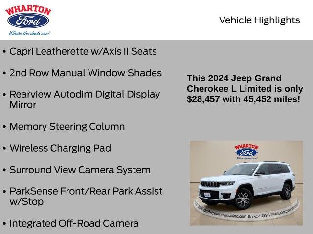 Used 2024 Jeep Grand Cherokee L Limited w/ Luxury Tech Group II AWD/4WD image 25
