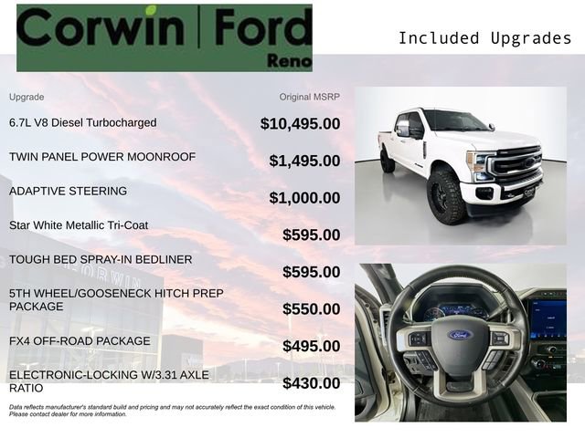 Certified 2022 Ford F350 Platinum AWD/4WD image 3