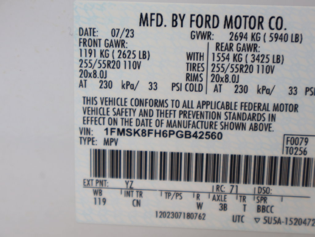Certified 2023 Ford Explorer Limited AWD/4WD image 43