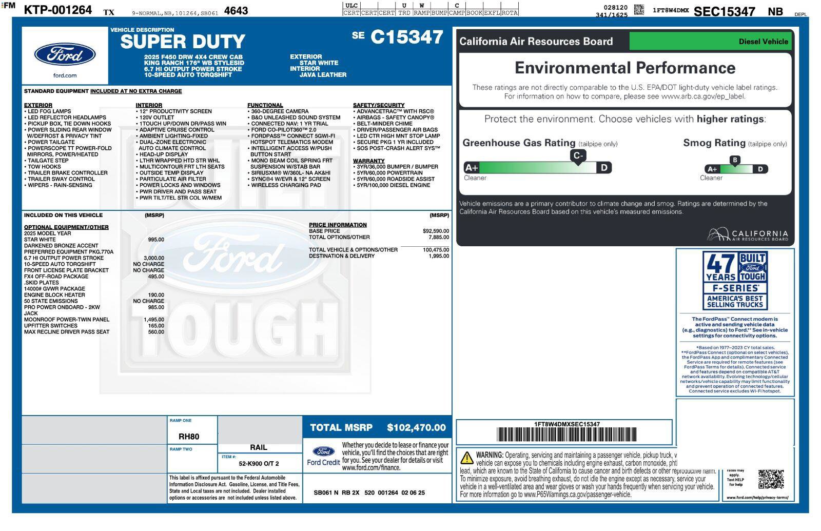 Certified 2025 Ford F450 King Ranch w/ FX4 Off-Road Package AWD/4WD image 3