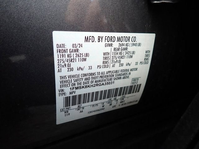 Certified 2024 Ford Explorer ST-Line w/ Class IV Trailer Tow Package AWD/4WD image 24
