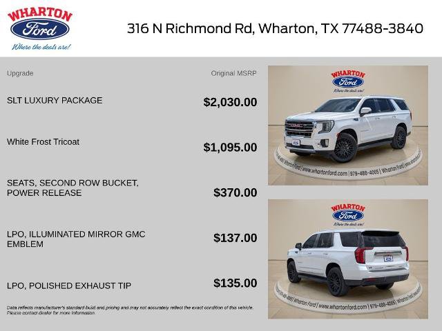 Used 2022 GMC Yukon SLT w/ SLT Luxury Package AWD/4WD image 2