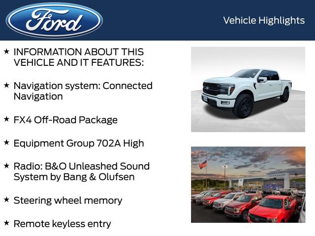 Certified 2024 Ford F150 Platinum w/ Equipment Group 702A High AWD/4WD image 5
