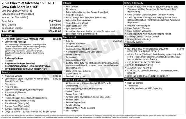 Used 2023 Chevrolet Silverado 1500 RST w/ LPO, Dark Essentials Package AWD/4WD image 3
