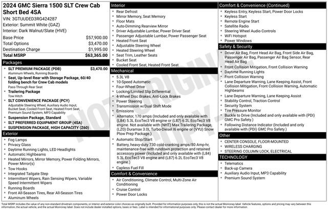 Used 2024 GMC Sierra 1500 SLT w/ SLT Premium Package AWD/4WD image 22