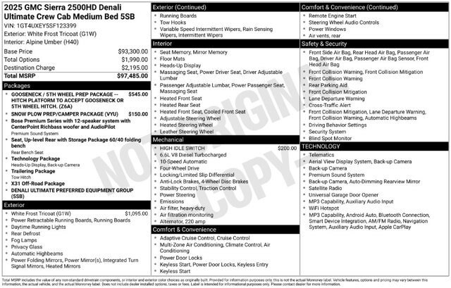 Used 2025 GMC Sierra 2500 Denali Ultimate AWD/4WD image 2