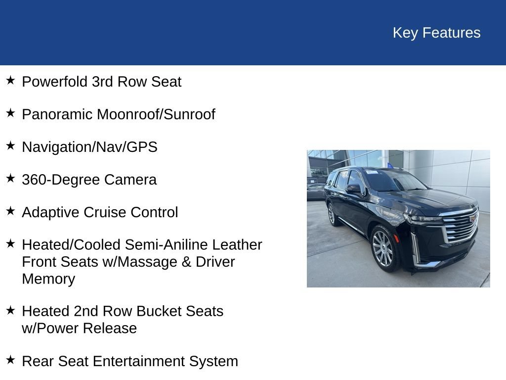 Used 2023 Cadillac Escalade Premium Luxury Platinum AWD/4WD image 36