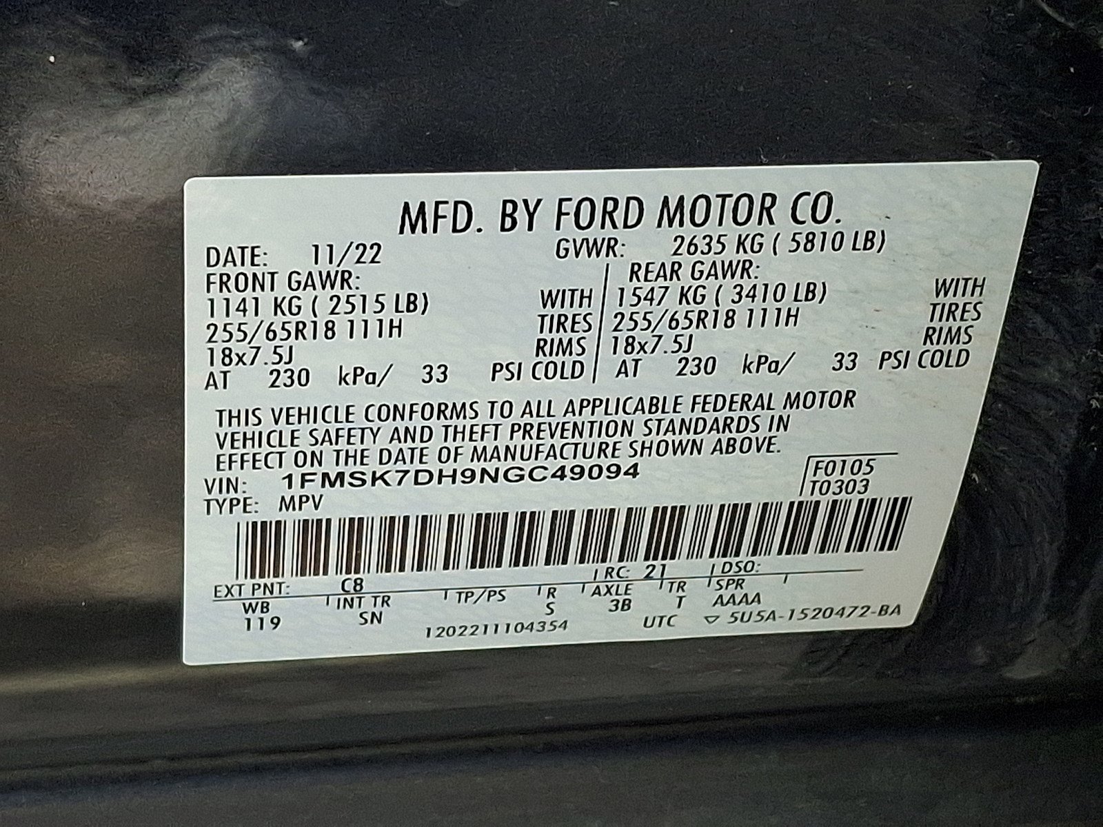 Certified 2022 Ford Explorer XLT w/ Equipment Group 202A RWD image 27