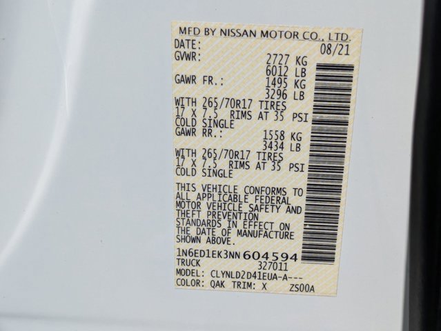 Used 2022 Nissan Frontier PRO-4X w/ Technology Package image 22