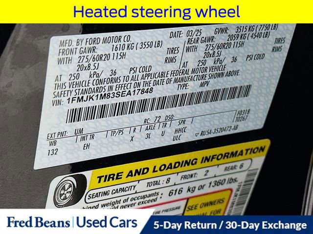 Certified 2025 Ford Expedition Max Platinum AWD/4WD image 41