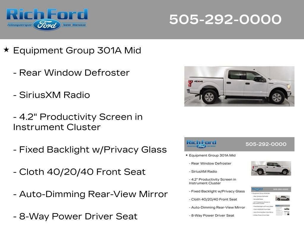 Certified 2020 Ford F150 XLT w/ Equipment Group 301A Mid AWD/4WD image 19