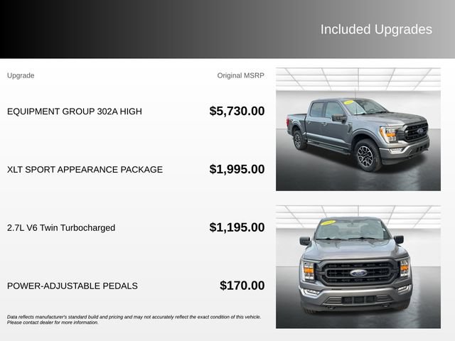 Certified 2021 Ford F150 XLT w/ Equipment Group 302A High AWD/4WD image 7
