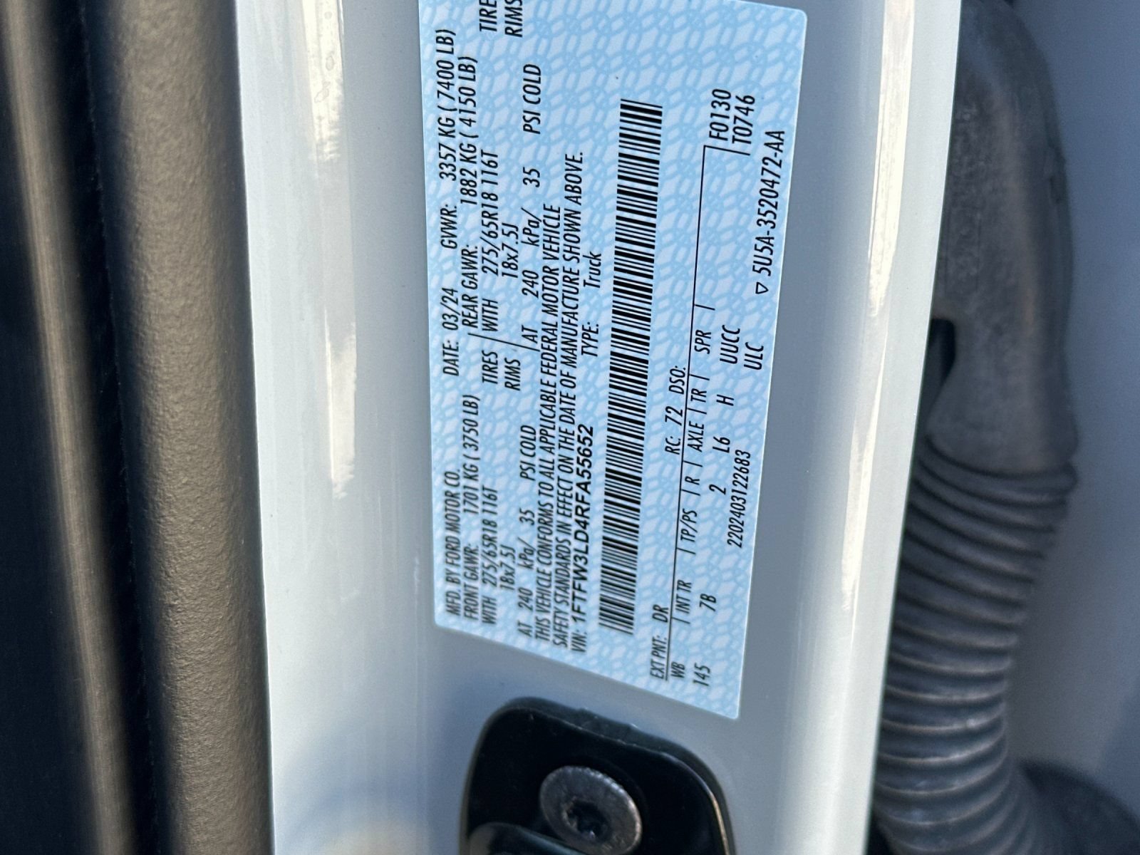 Certified 2024 Ford F150 XLT w/ Mobile Office Package AWD/4WD image 41