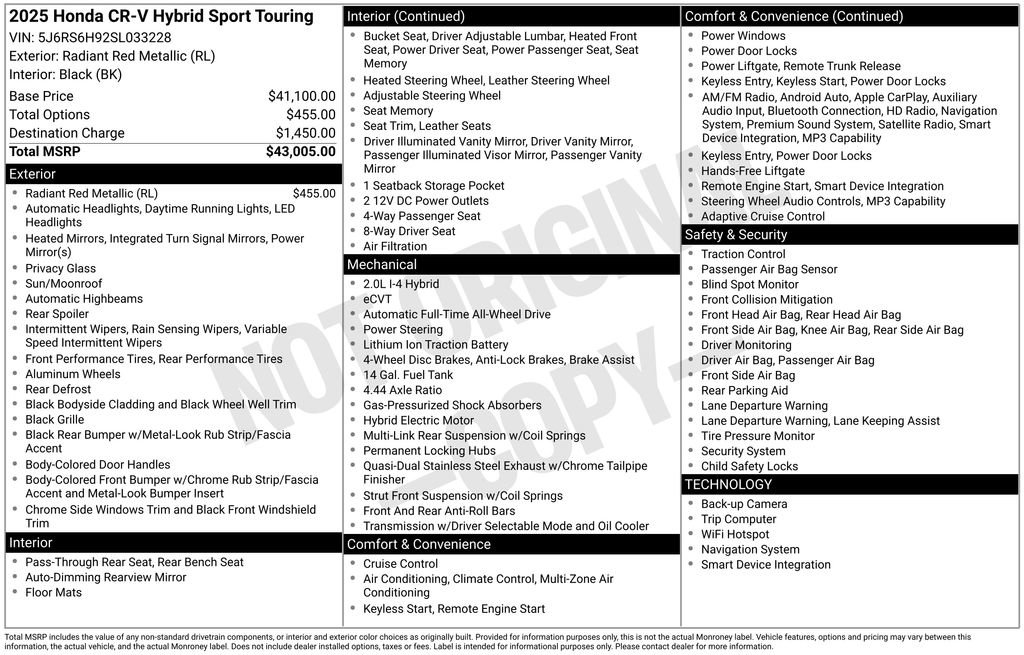 Used 2025 Honda CR-V Sport Touring image 14