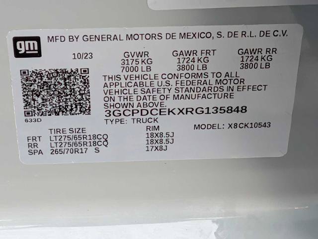 Used 2024 Chevrolet Silverado 1500 Custom Trail Boss w/ LPO, Dark Essentials Package AWD/4WD image 29