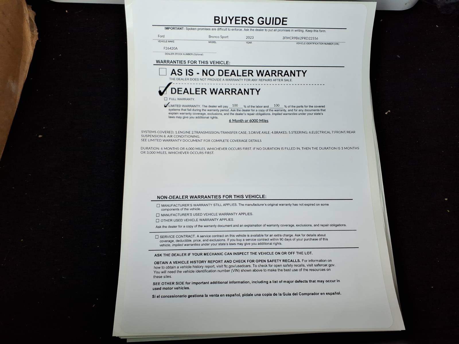 Certified 2023 Ford Bronco Sport Big Bend w/ Convenience Package AWD/4WD image 36