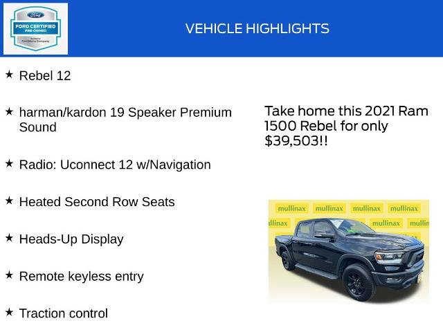 Used 2021 RAM 1500 Rebel w/ Rebel Level 2 Equipment Group AWD/4WD image 19