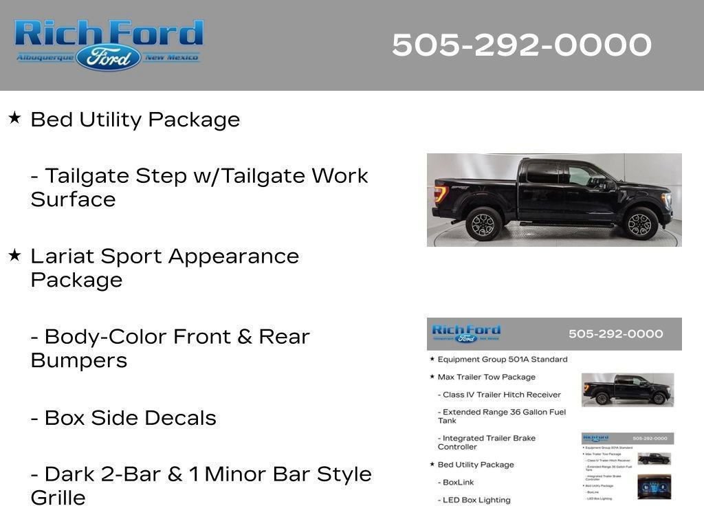Certified 2023 Ford F150 Lariat w/ Max Trailer Tow Package AWD/4WD image 73