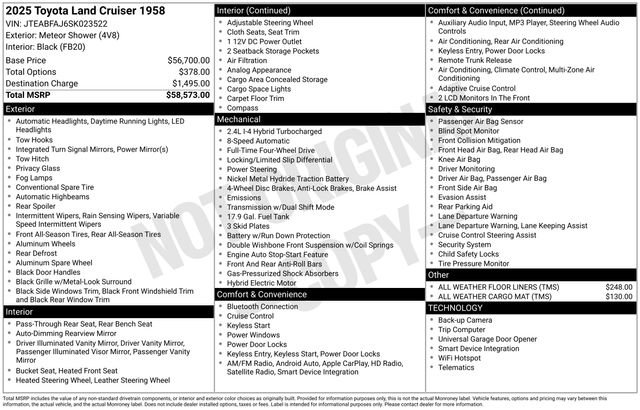 Used 2025 Toyota Land Cruiser 1958 image 36