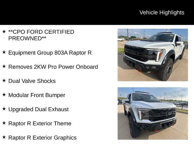 Certified 2025 Ford F150 Raptor w/ Equipment Group 803A Raptor R AWD/4WD image 5