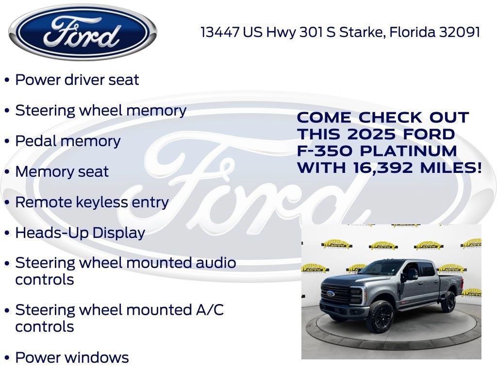 Certified 2025 Ford F350 Platinum w/ Tremor Off-Road Package image 32