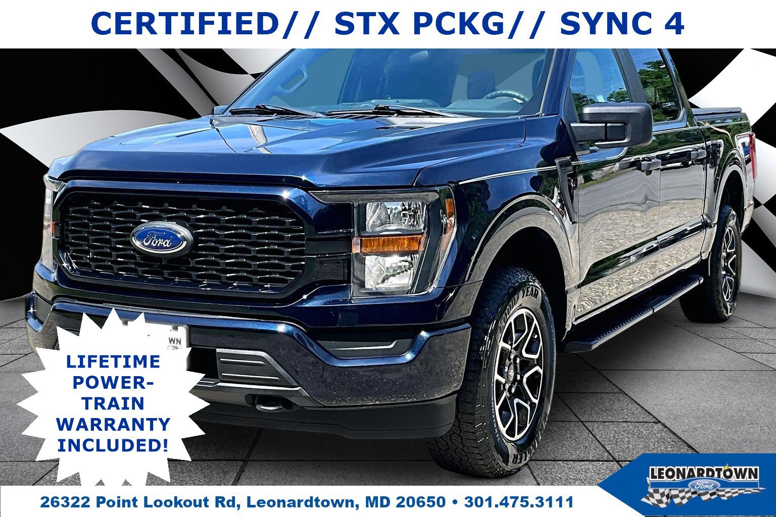 Certified 2023 Ford F150 XL w/ STX Appearance Package AWD/4WD image 1
