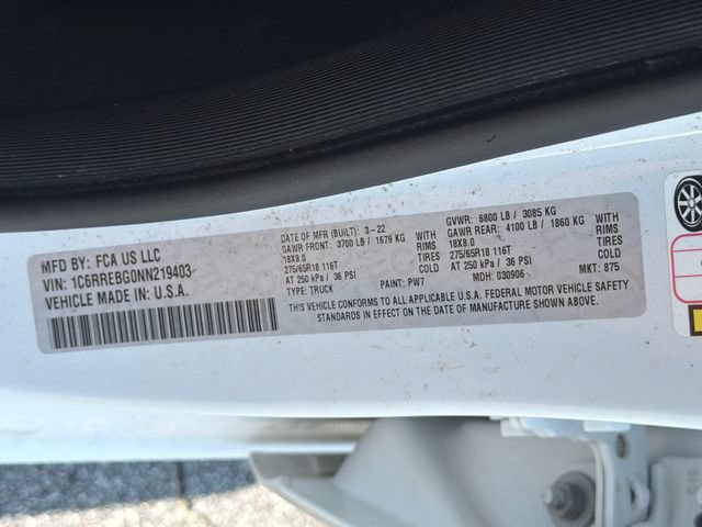 Used 2022 RAM 1500 Big Horn RWD image 34