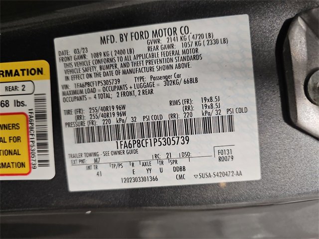 Certified 2023 Ford Mustang GT Premium w/ Mustang Nite Pony Package image 32