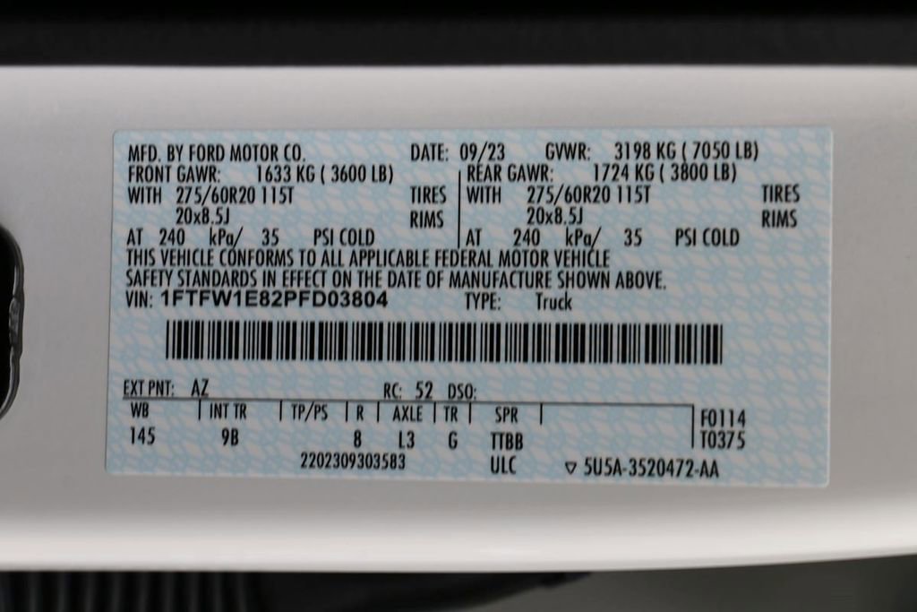 Certified 2023 Ford F150 Platinum w/ Equipment Group 701A High AWD/4WD image 41