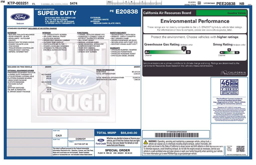 Certified 2023 Ford F350 XL w/ XL Driver Assist Package AWD/4WD image 6