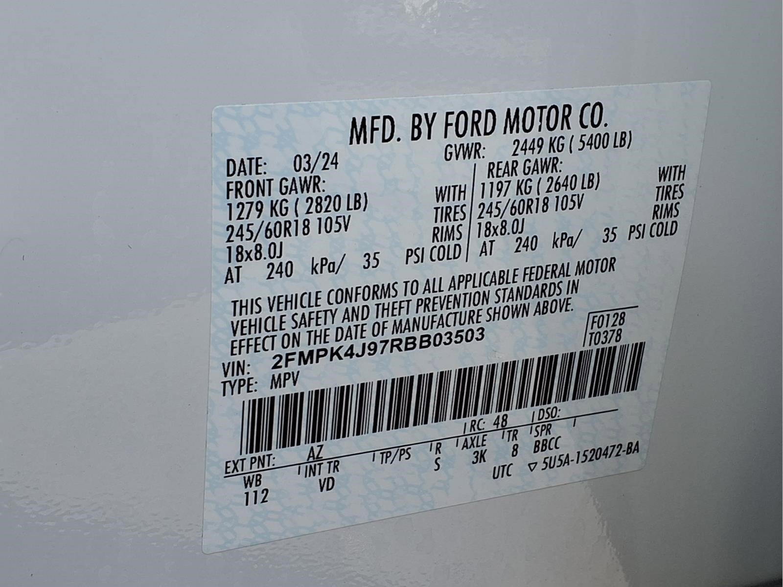 Certified 2024 Ford Edge SEL w/ Convenience Package AWD/4WD image 25