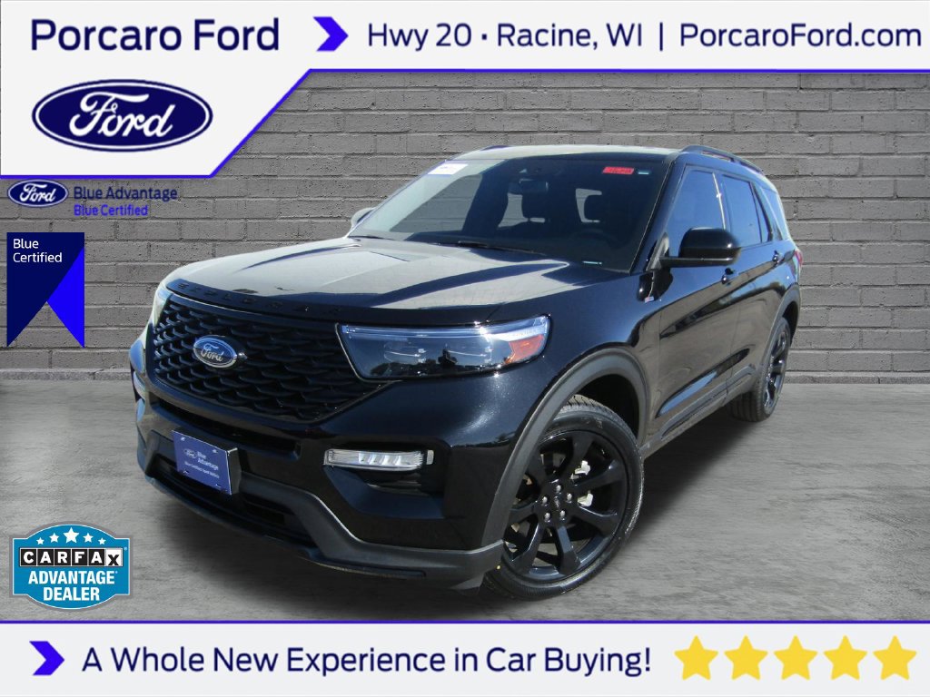 Certified 2022 Ford Explorer ST-Line w/ Class IV Trailer Tow Package AWD/4WD 360° Tour