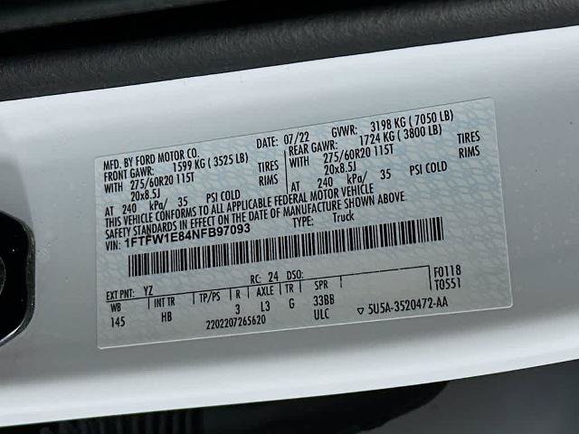 Certified 2022 Ford F150 Lariat AWD/4WD image 23