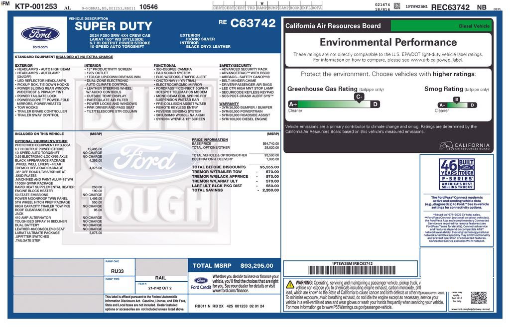 Certified 2024 Ford F250 Lariat w/ Lariat Ultimate Package AWD/4WD image 7