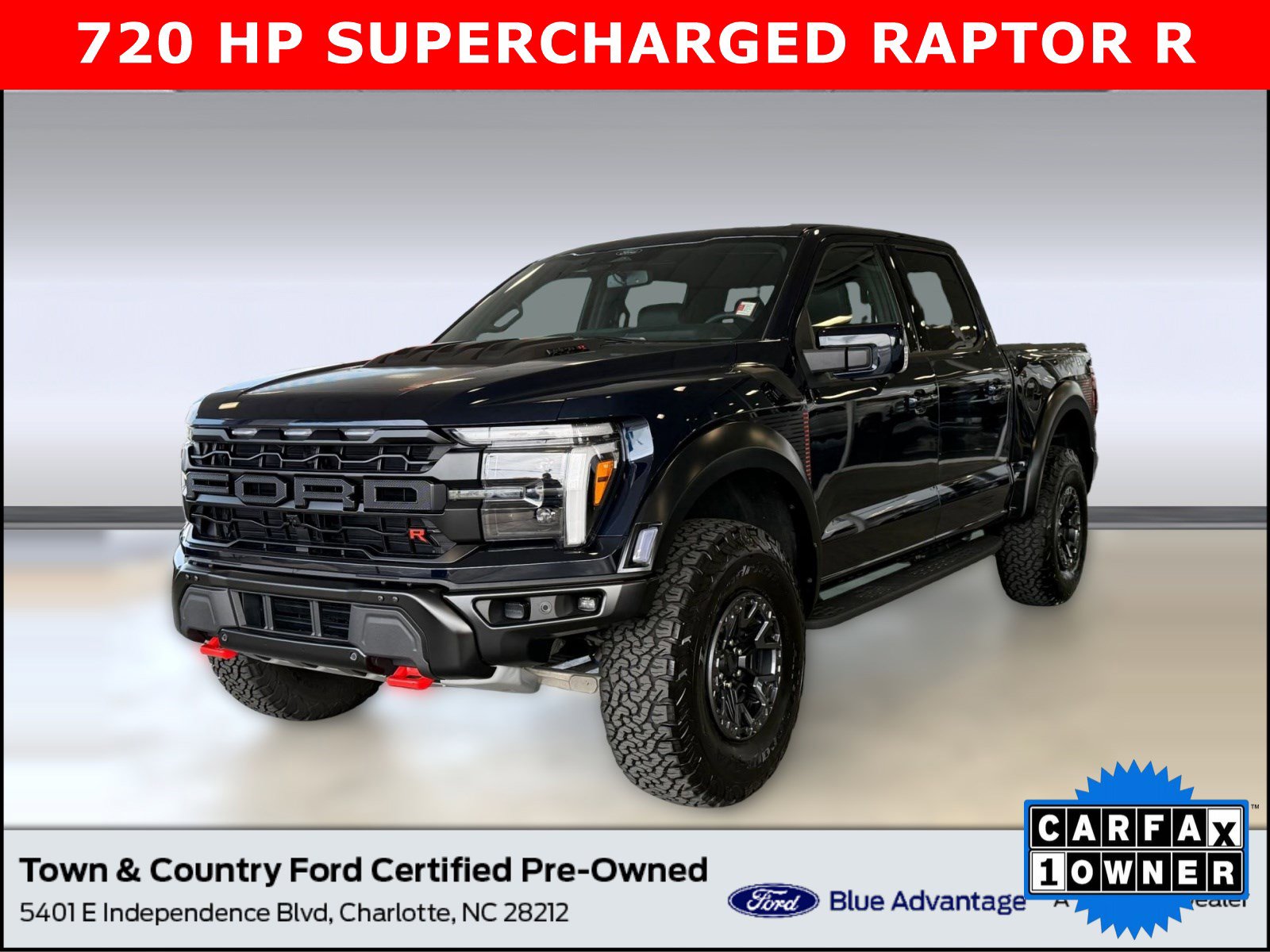 Certified 2025 Ford F150 Raptor w/ Equipment Group 803A Raptor R