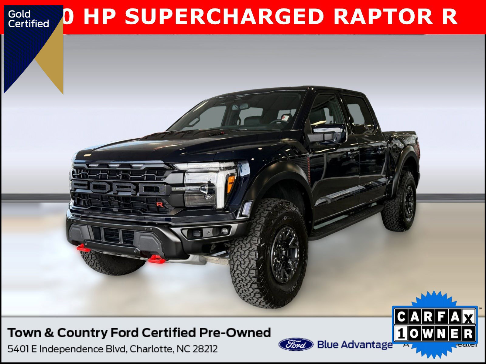 Certified 2025 Ford F150 Raptor w/ Equipment Group 803A Raptor R image 1