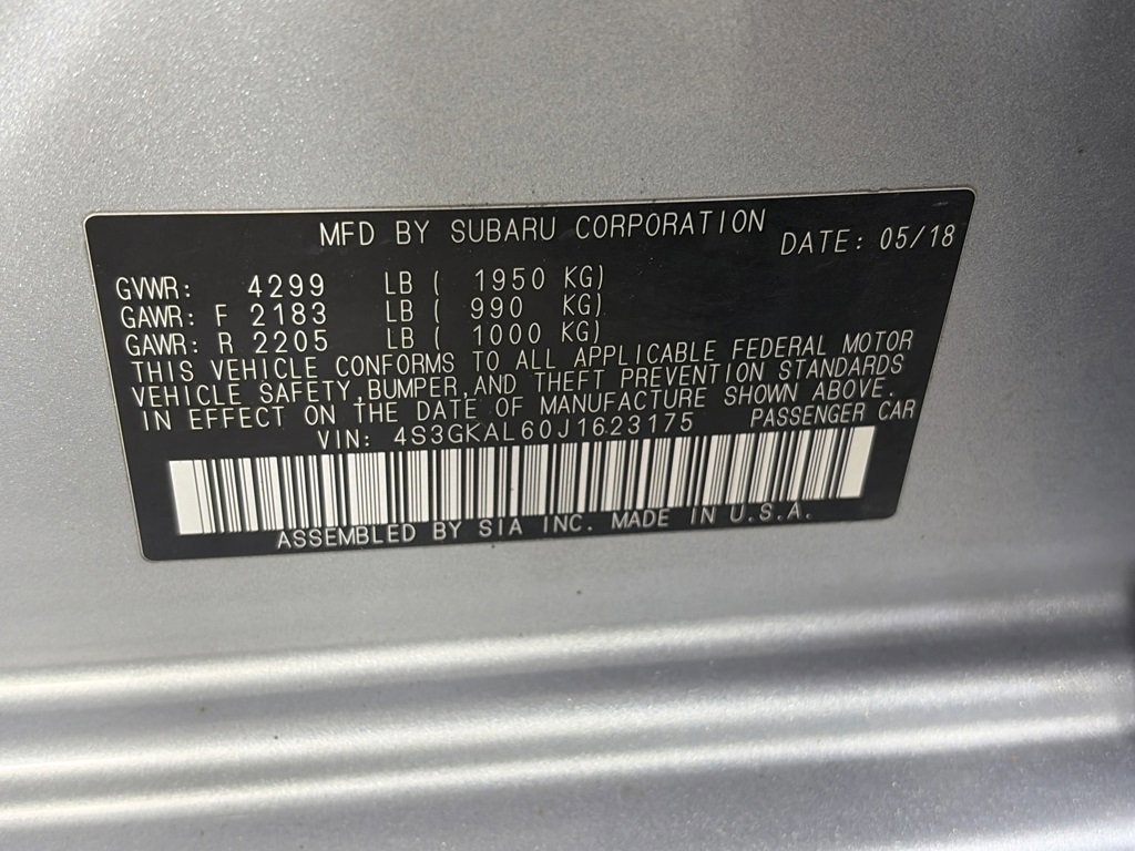 Used 2018 Subaru Impreza 2.0i Sport image 9