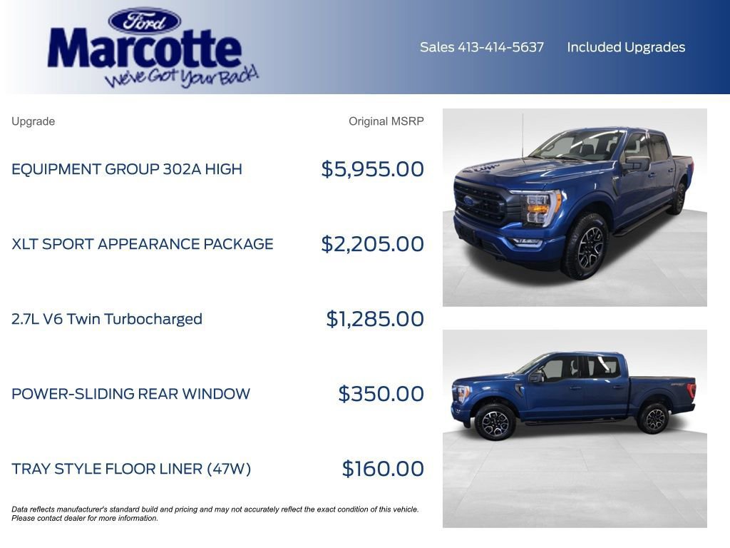 Certified 2023 Ford F150 XLT w/ Equipment Group 302A High image 10