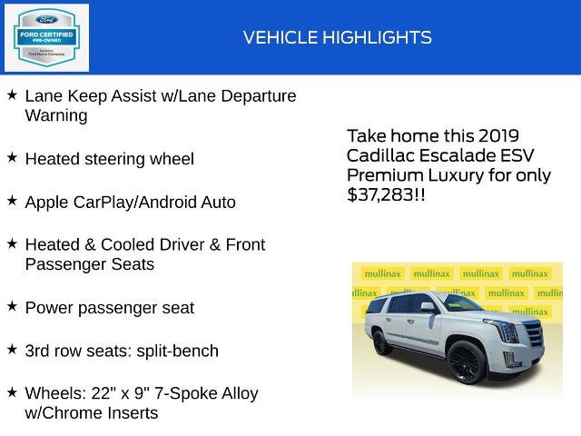 Used 2019 Cadillac Escalade ESV Premium Luxury AWD/4WD image 20