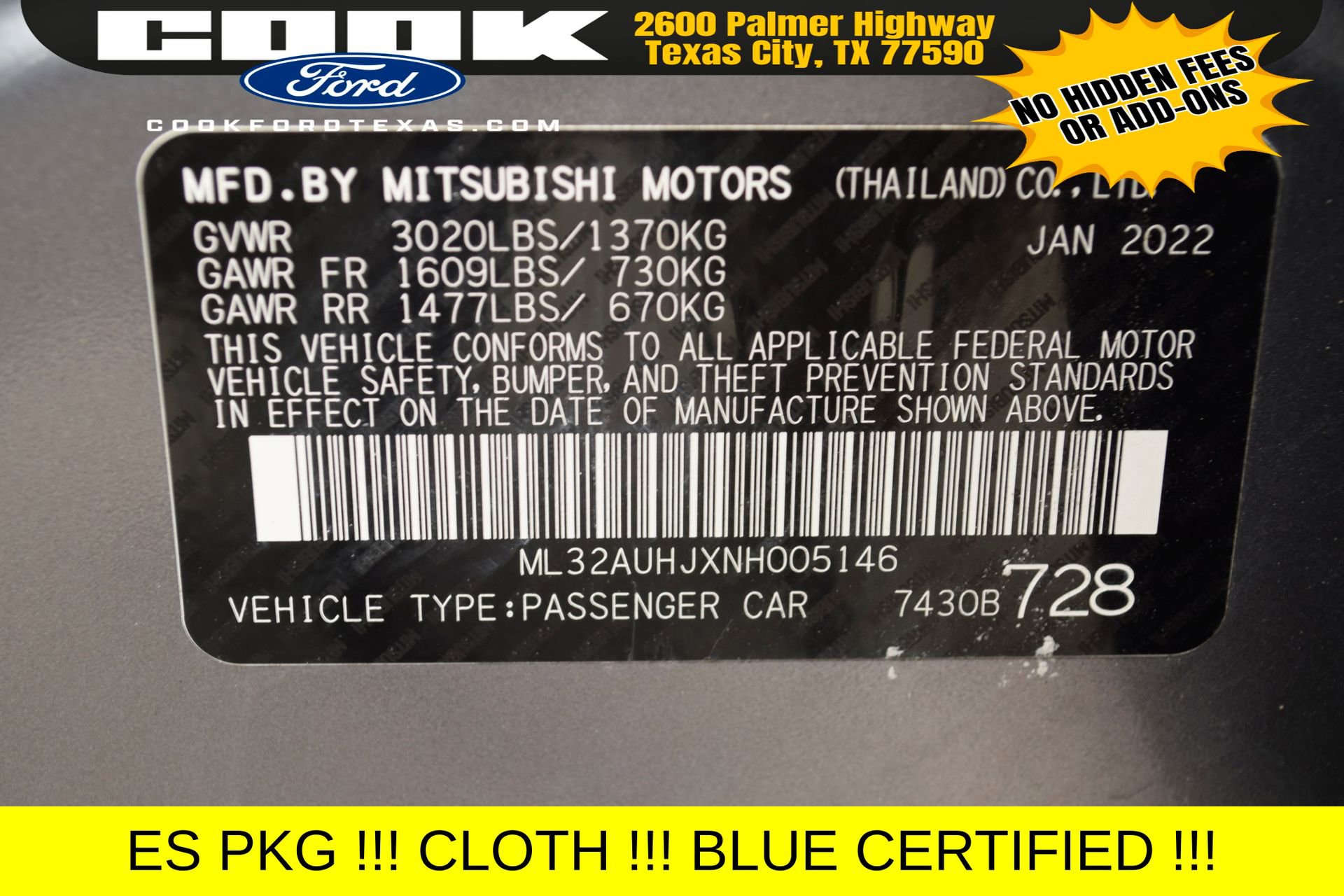 Used 2022 Mitsubishi Mirage ES image 26